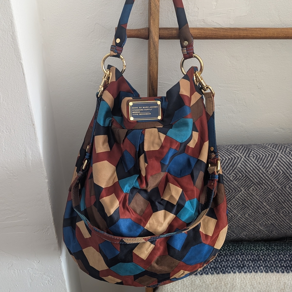 Marc by Marc Jacobs Multicolor Geometric Hobo Bag